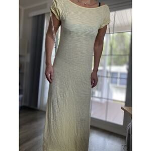 PITUSA drawstring sleeve dress women Light Pastel Yellow 8 P